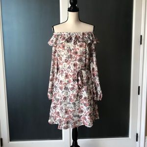 Floral Print Dress - Long Sleeve